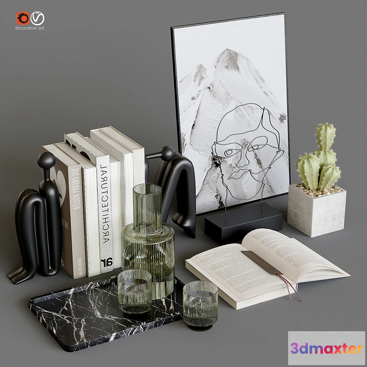 1330821 - decorative set - No.63 3D Max