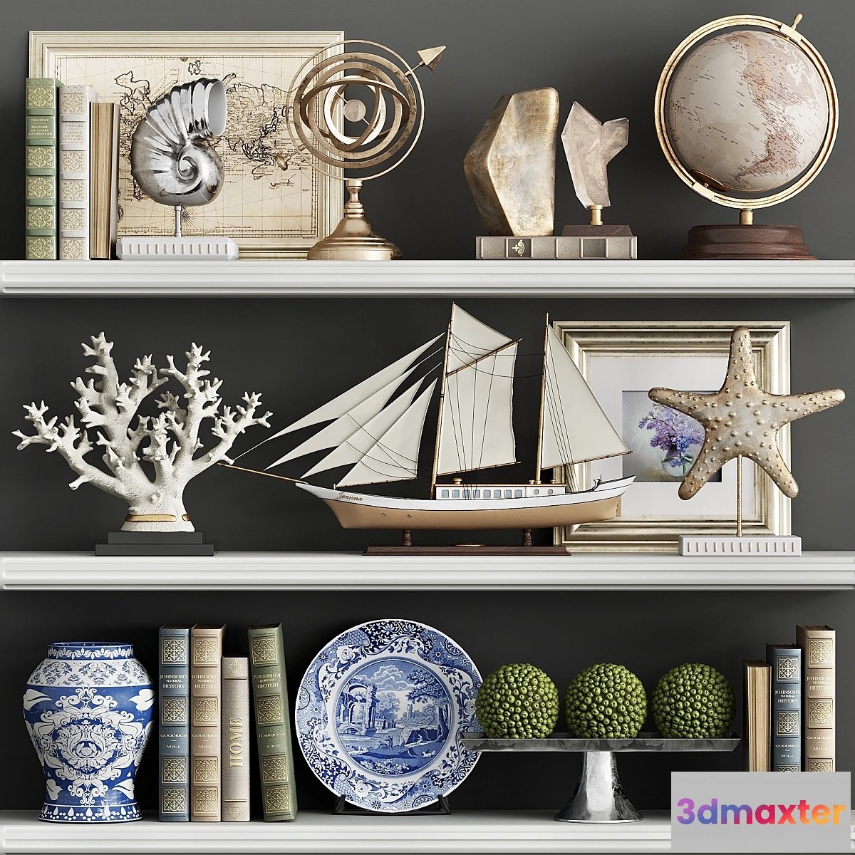 1334184 - Decorative Set FR09 3D Max