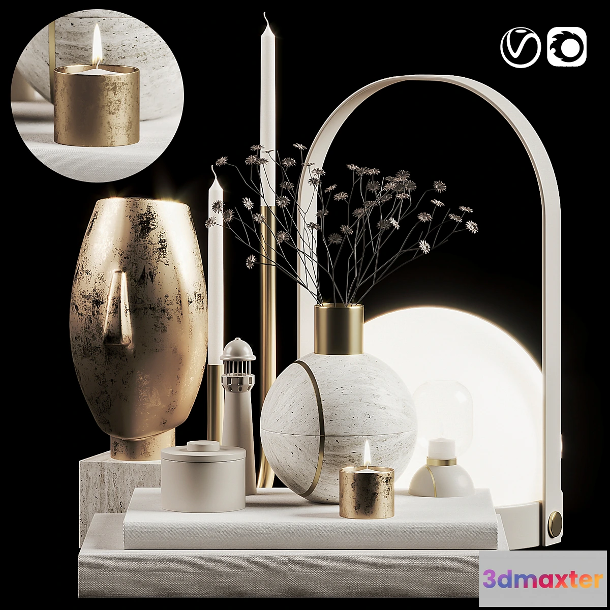 1338177 - Decoration Set 009 3D Max