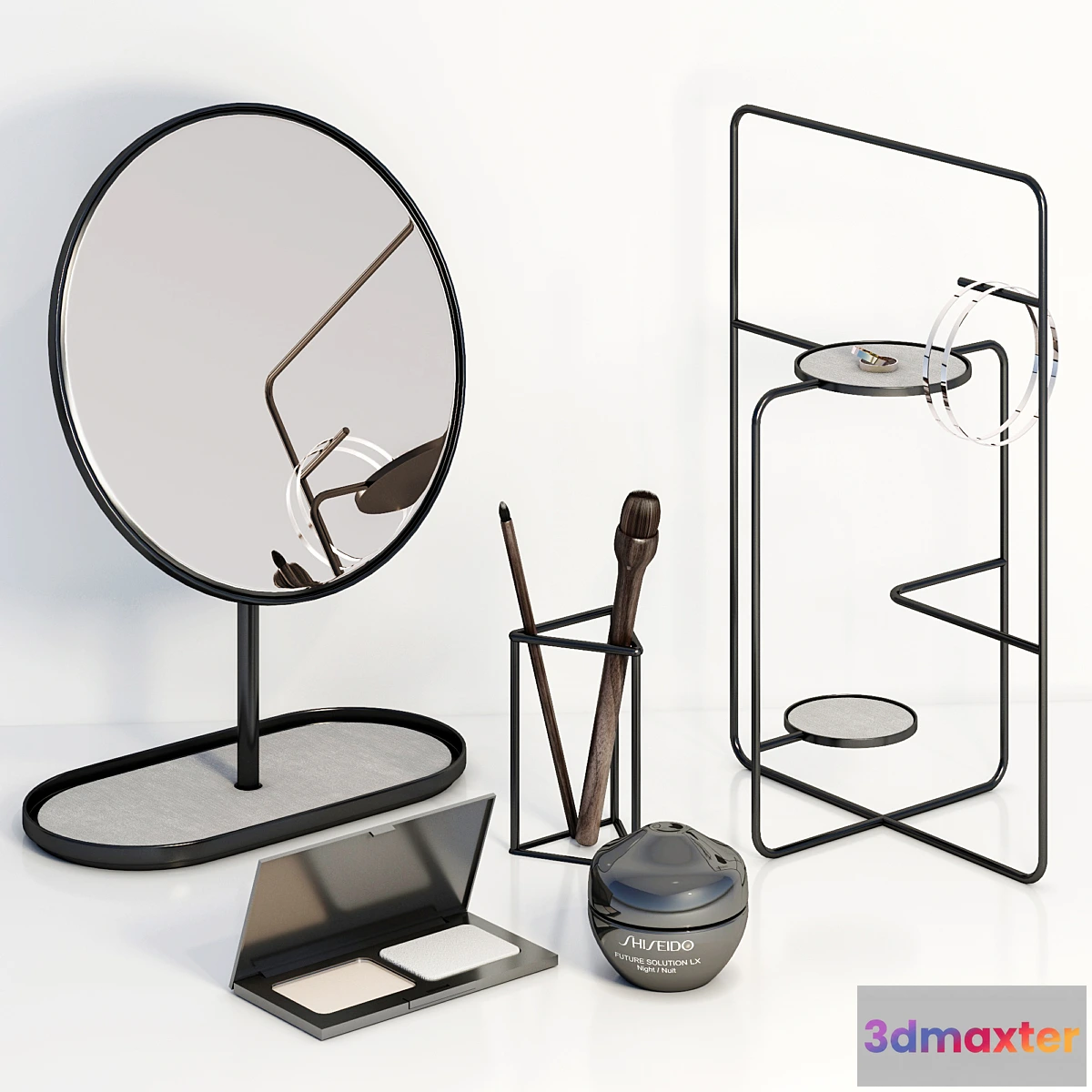 1343330 - Decorative set on the dressing table 3D Max