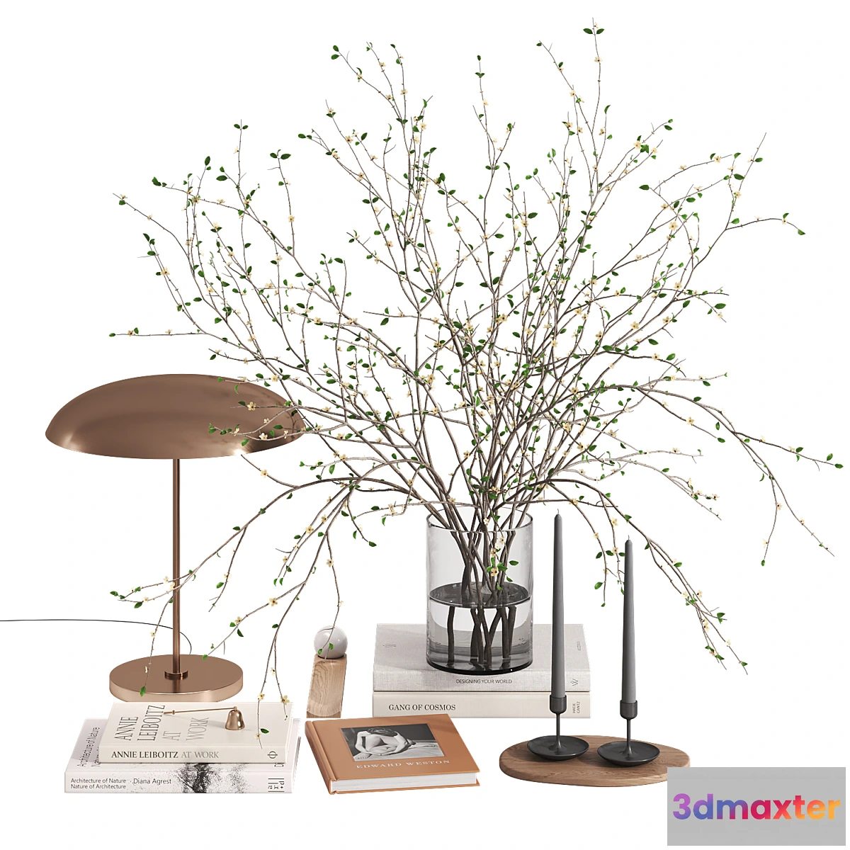 1344833 - Decorative set with Solstice Ore Table Lamp 3D Max