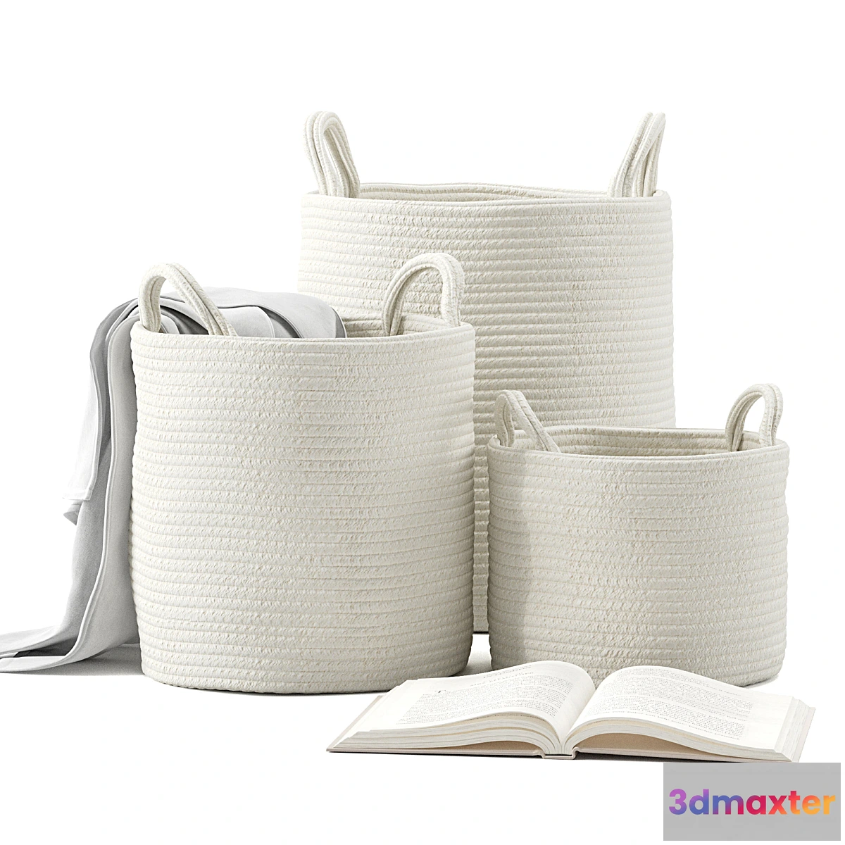1349943 - Basket with Handles Set 01 ZARA HOME 3D Max