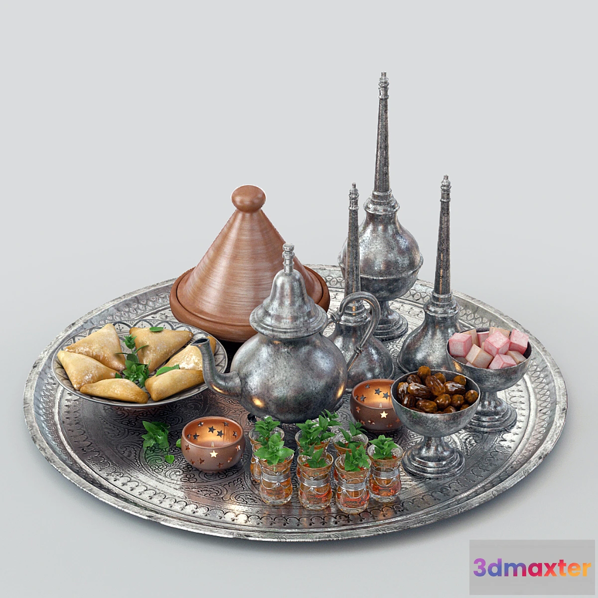 1350125 - Moroccan tea 3D Max