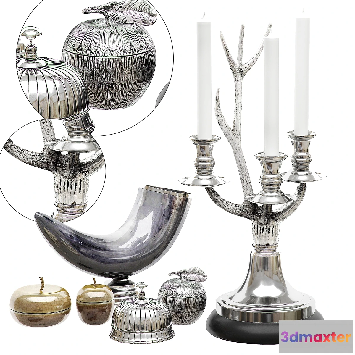 1353822 - Eichholtz Decoration Set 1 - No.2 3D Max