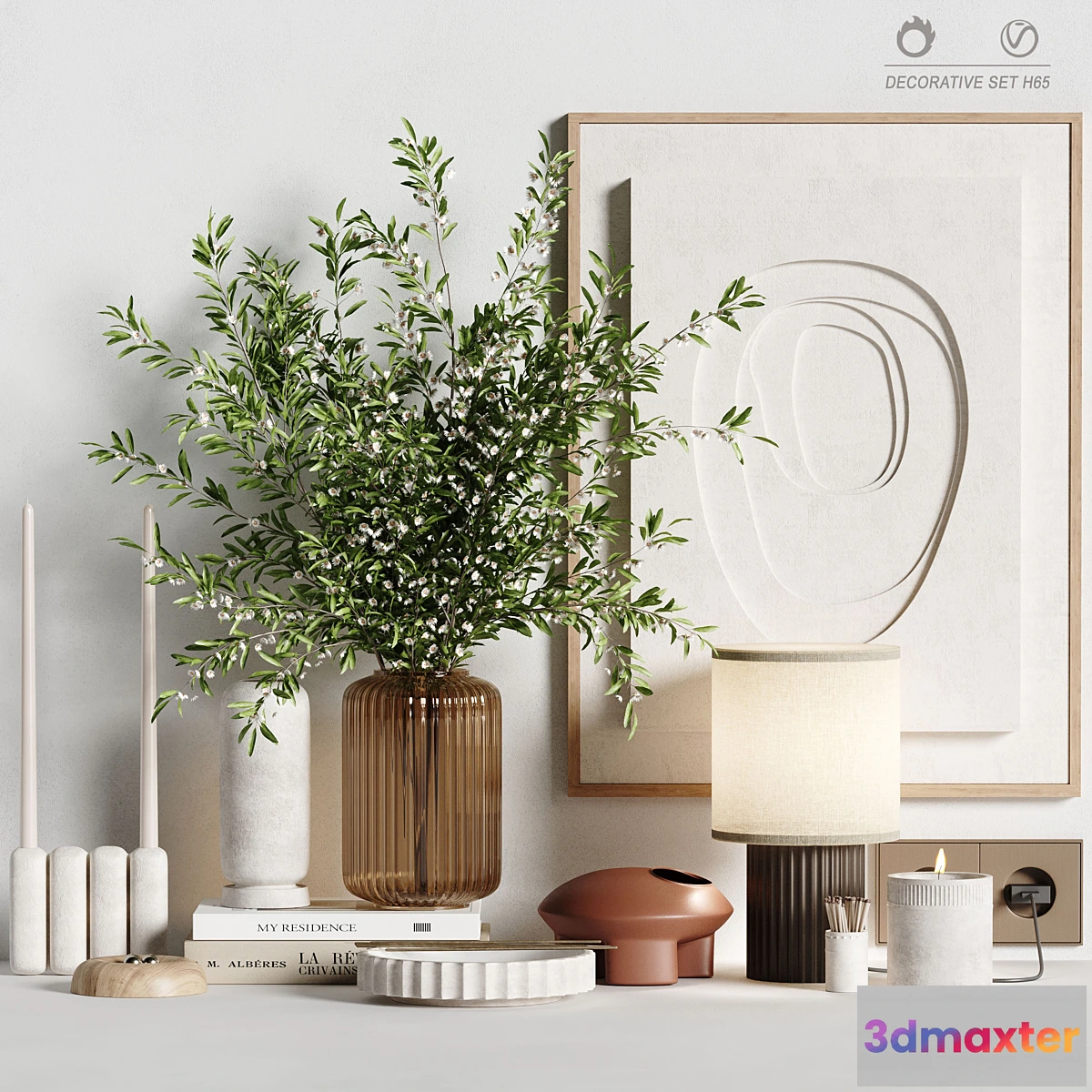 1354871 - Decorative set H65 - No.2 3D Max