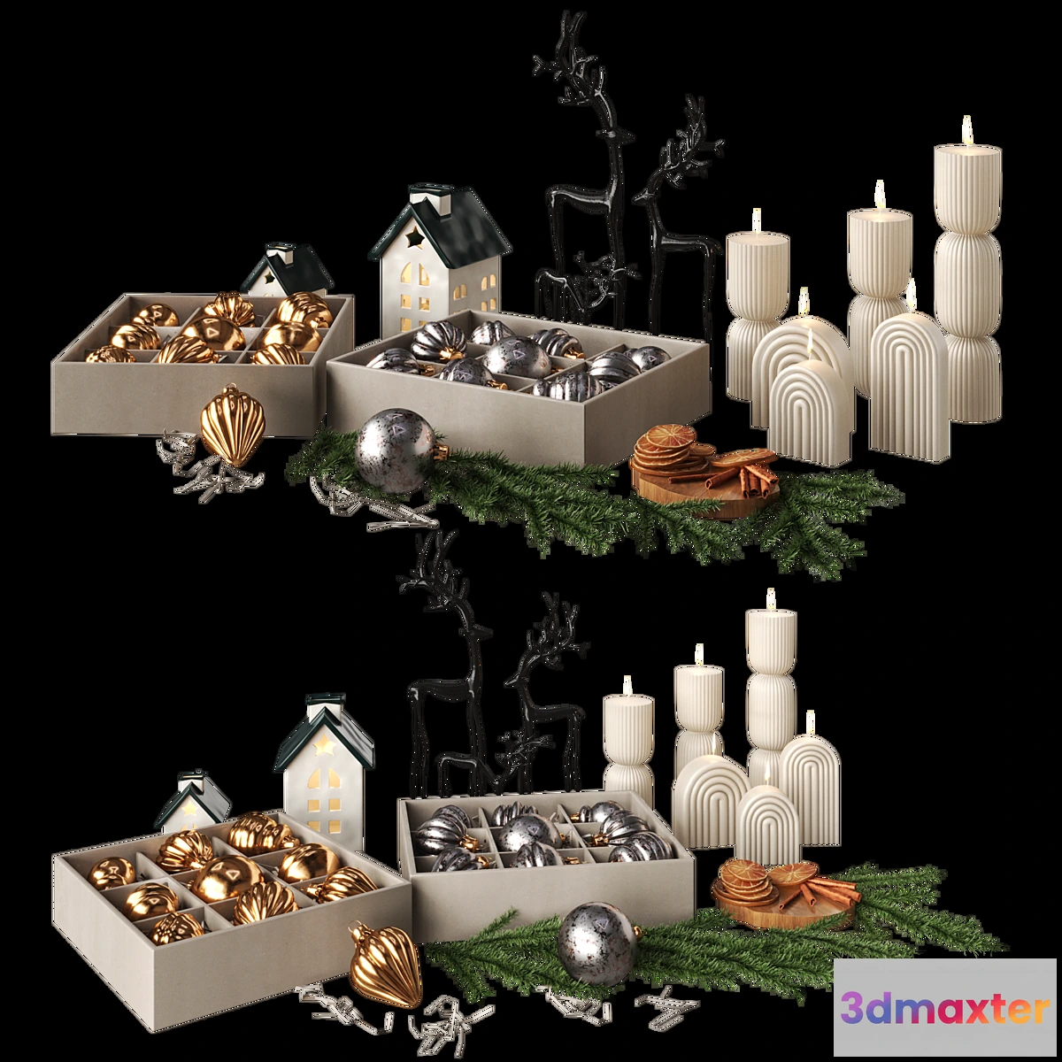 1355437 - Christmas Decor set - No.2 3D Max