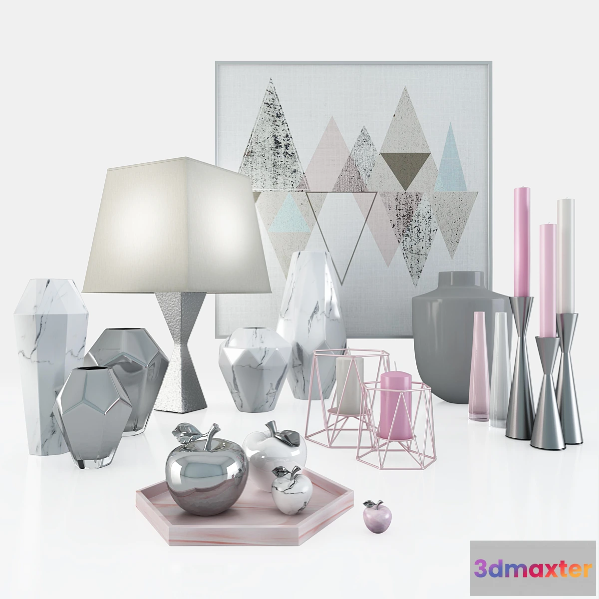 1393876 - Decorative set “NORDIC GEOMETRY6” 3D Max