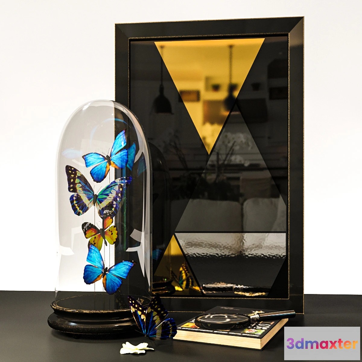 1396352 - Decor with butterflies 3D Max