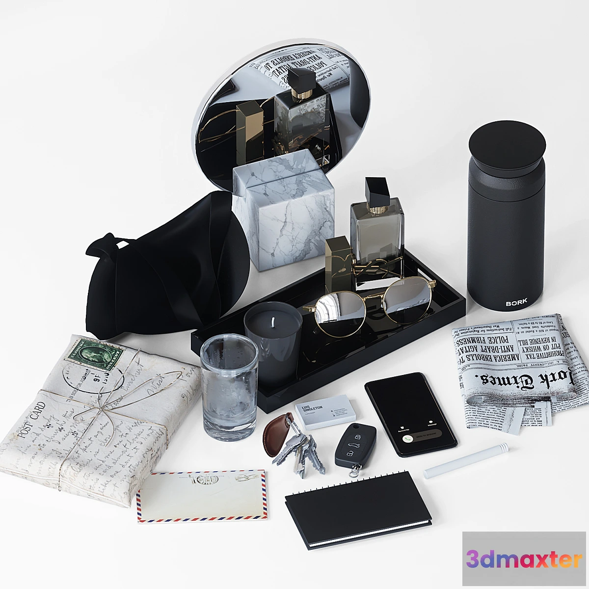 1399326 - Hallway Accessory Set 3D Max