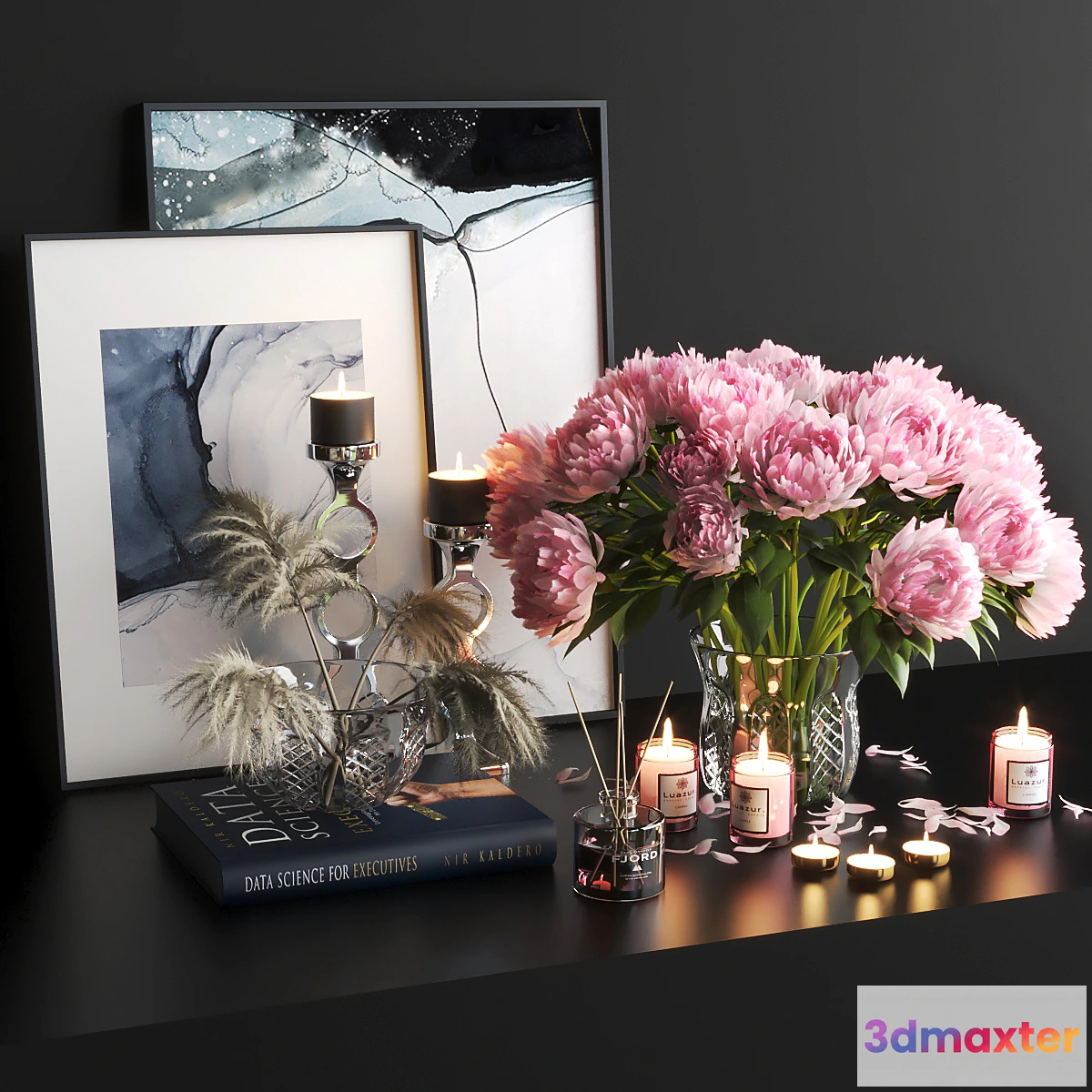 1399908 - set108 -peony3 3D Max