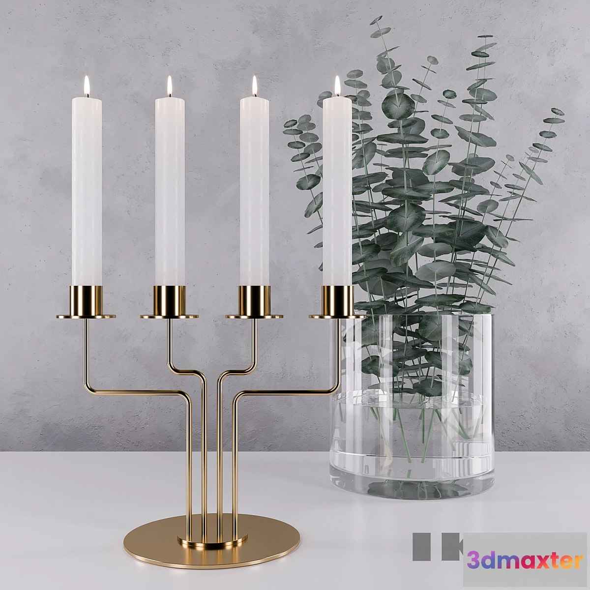 1401640 - IKEA PARLBAND + Eucalyptus Perriniana 3D Max