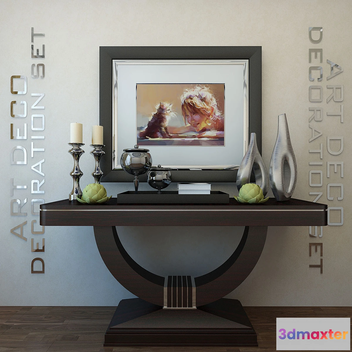 1402576 - Art decor decorative set №3 3D Max