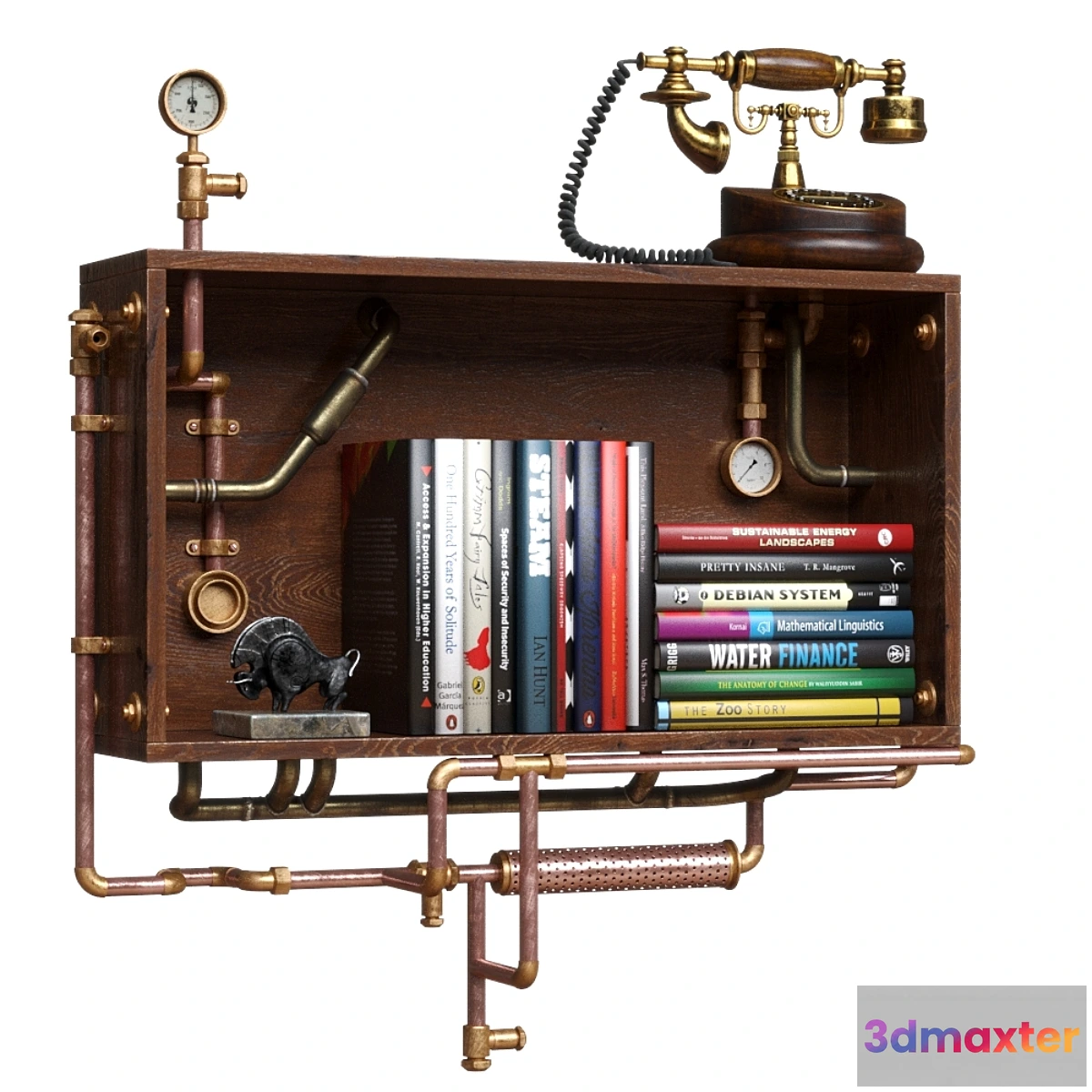 1402950 - Steampunk Industrial Wall Shelf 3D Max