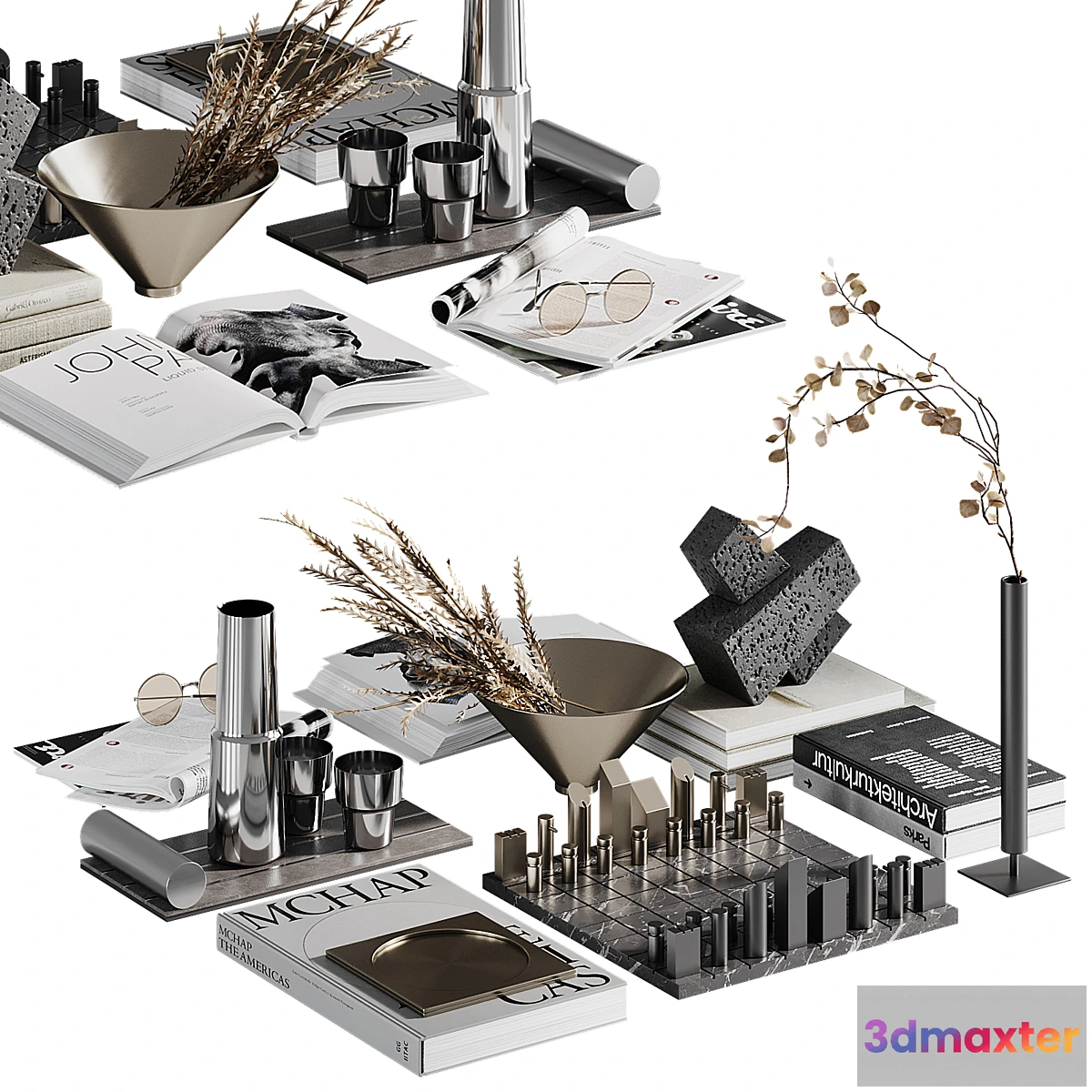 1403598 - Decorative set Black 3D Max