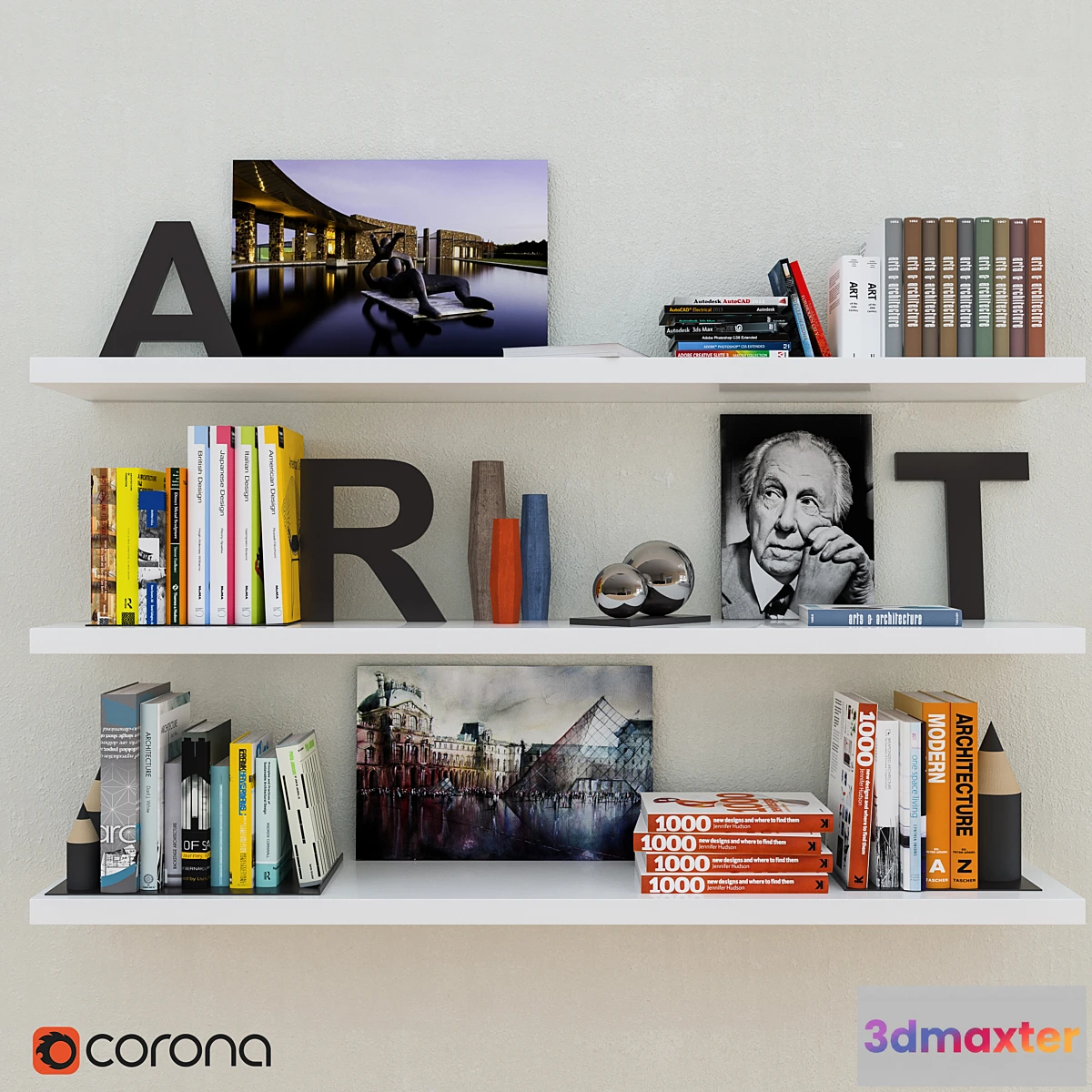 1403616 - Architect Shelf 3D Max