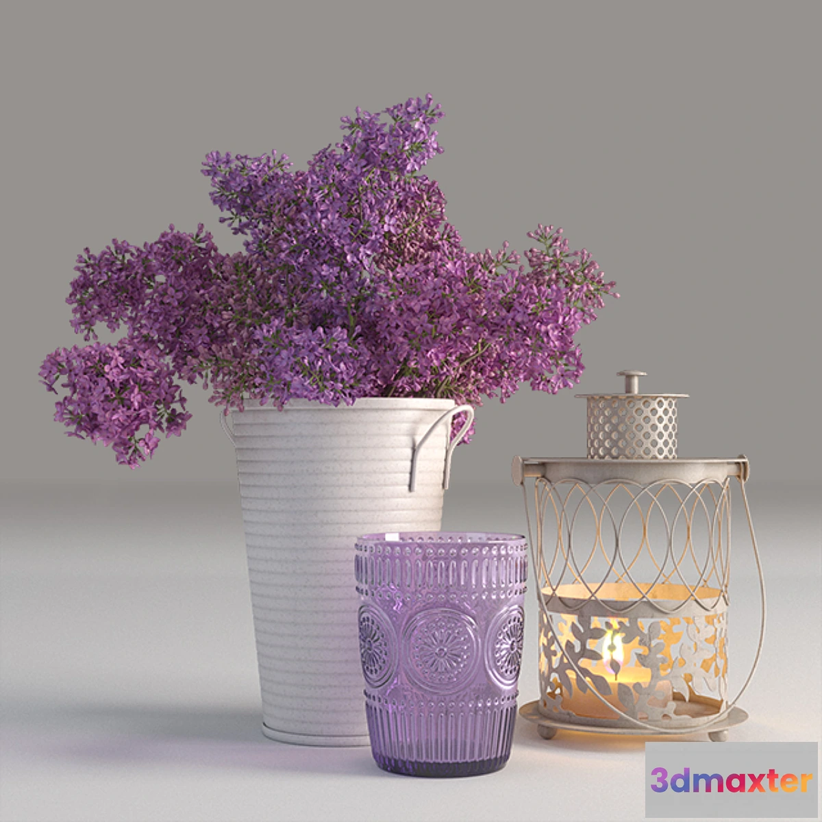 1409578 - Decorative set with lilac 3D Max