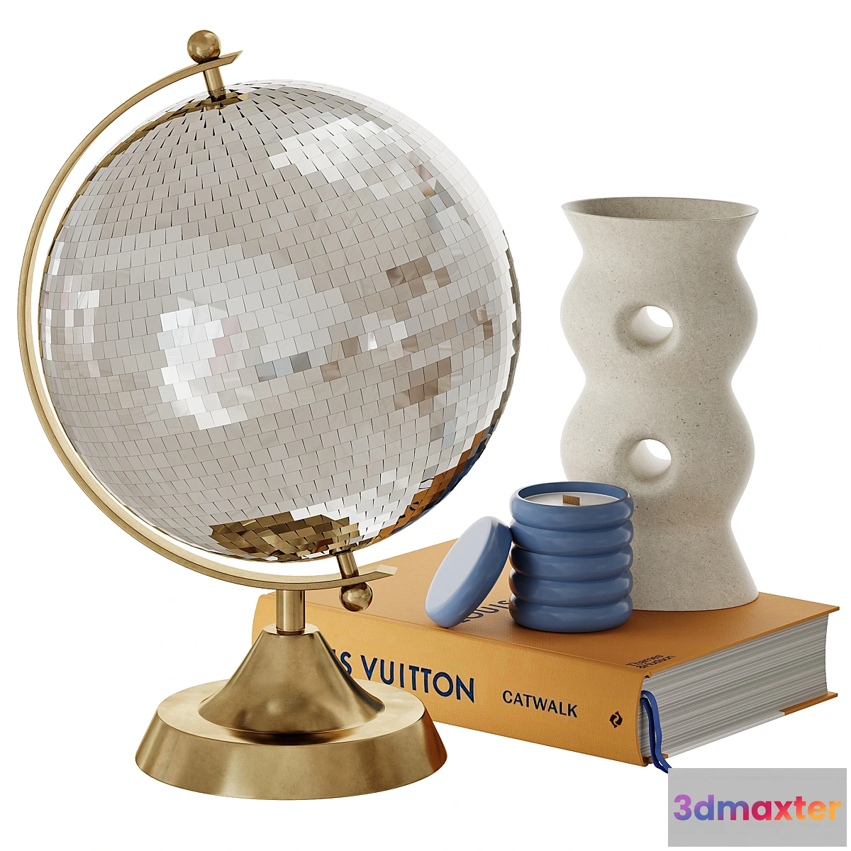 1410882 - Decorative set with disco globe 3D Max