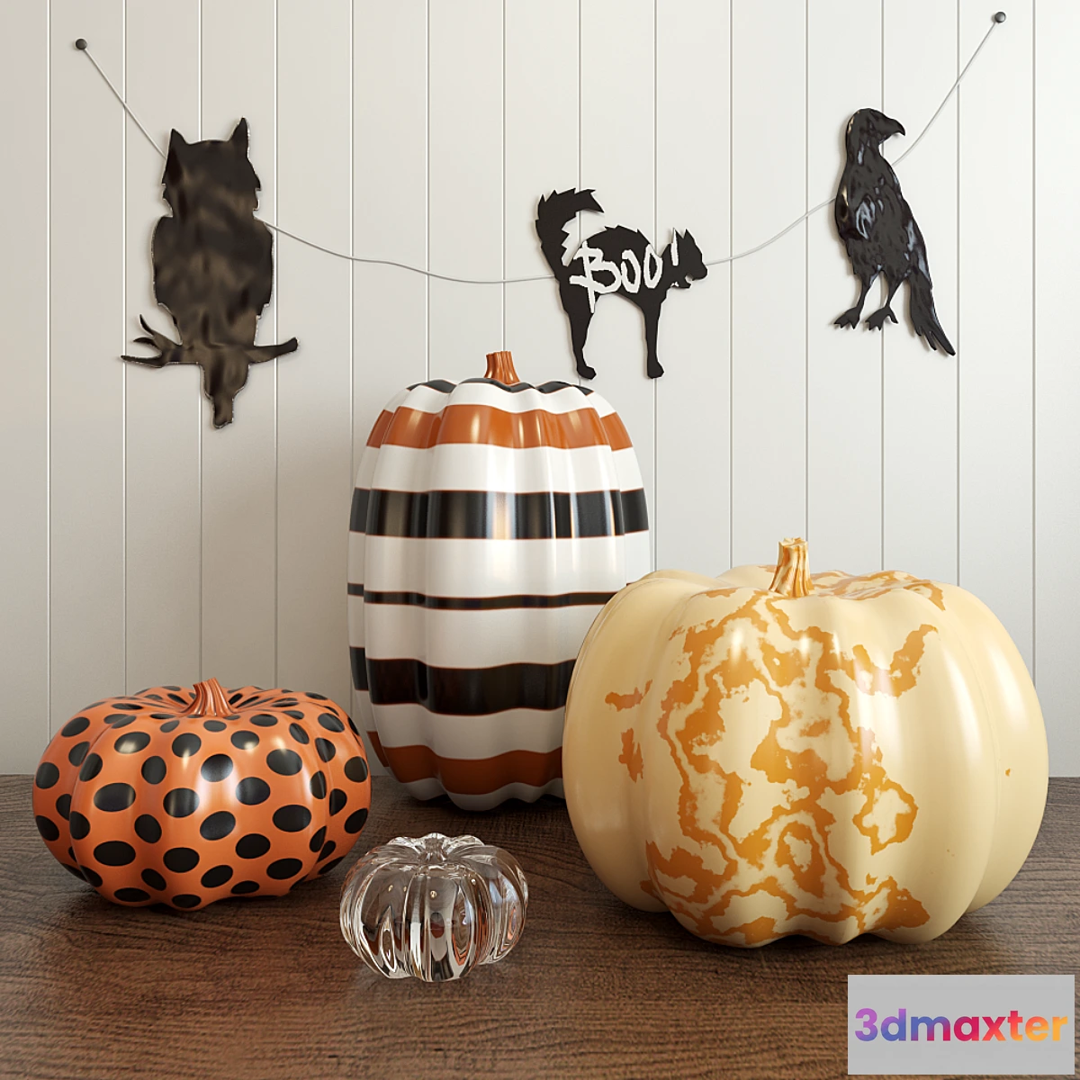 1411126 - Decorative set for Halloween 3D Max