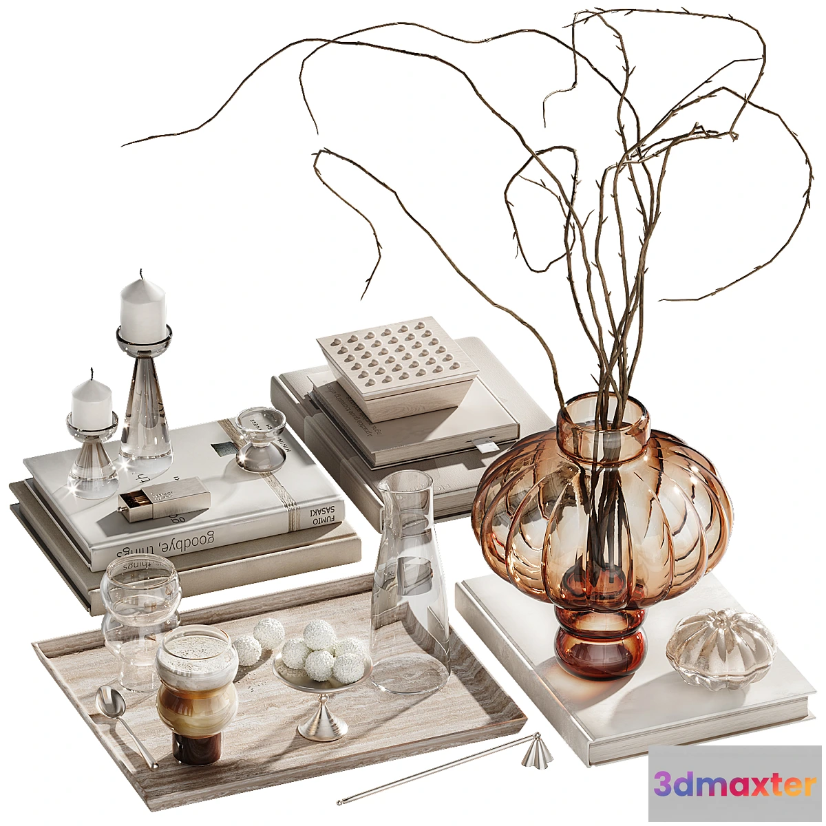 1411744 - Decorative set with branches ch1 3D Max