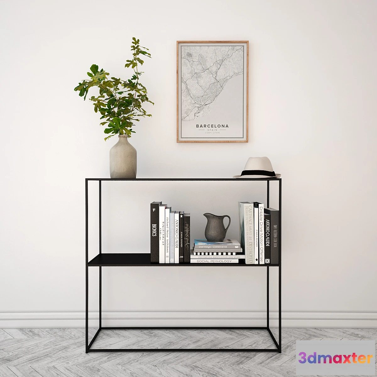 1412062 - Decor Set with plant 3D Max