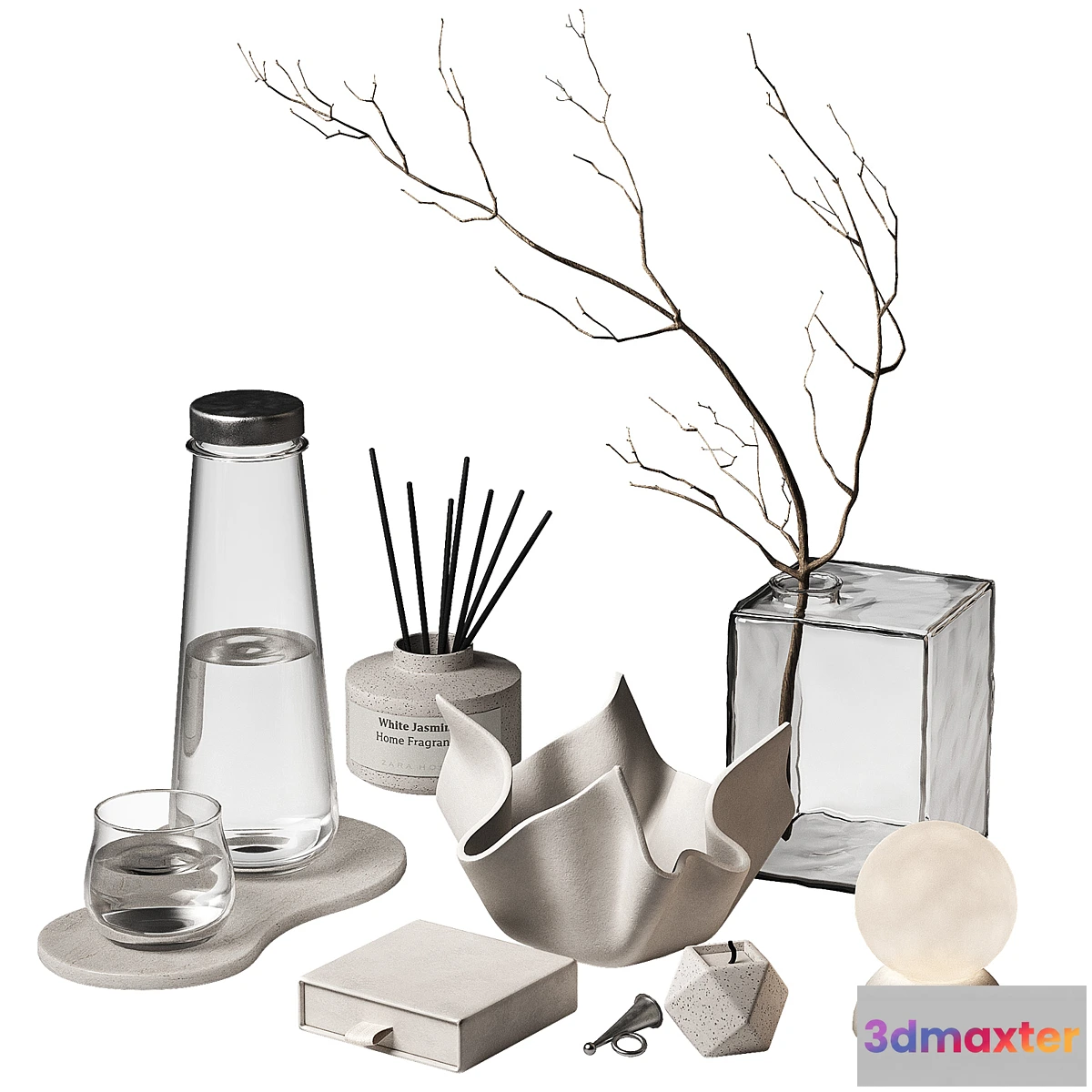 1413564 - Decorative set. Minimal style decor. 3D Max
