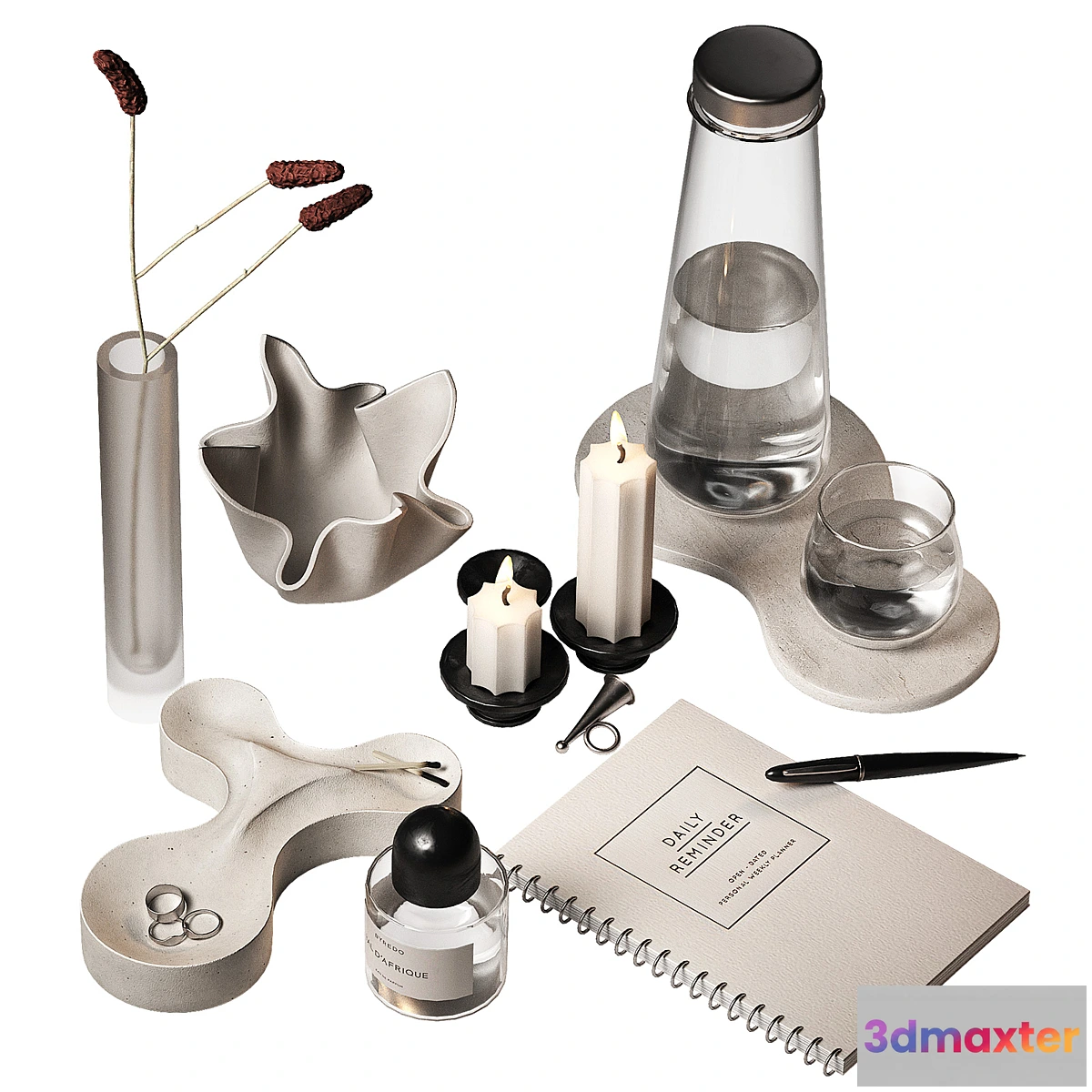 1413712 - Decorative set. Minimal style decor 2. 3D Max