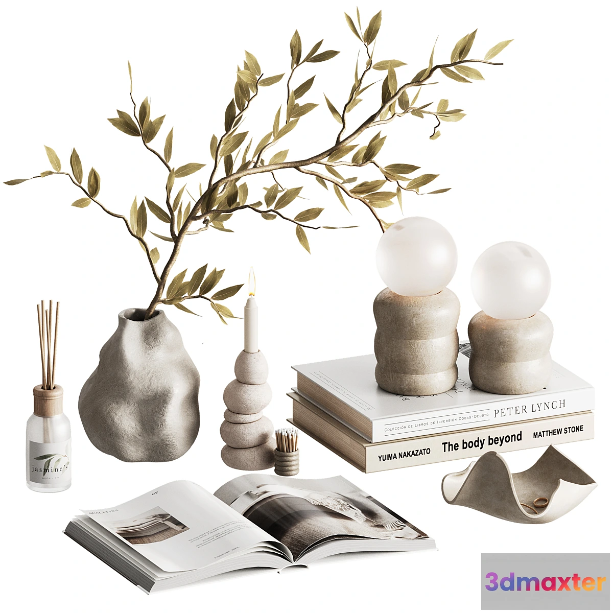 1414002 - Decorative set 2 3D Max