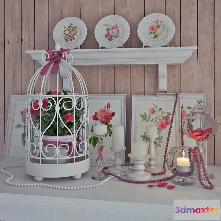 1417422 - Provence Decor “Camellia” 3D Max