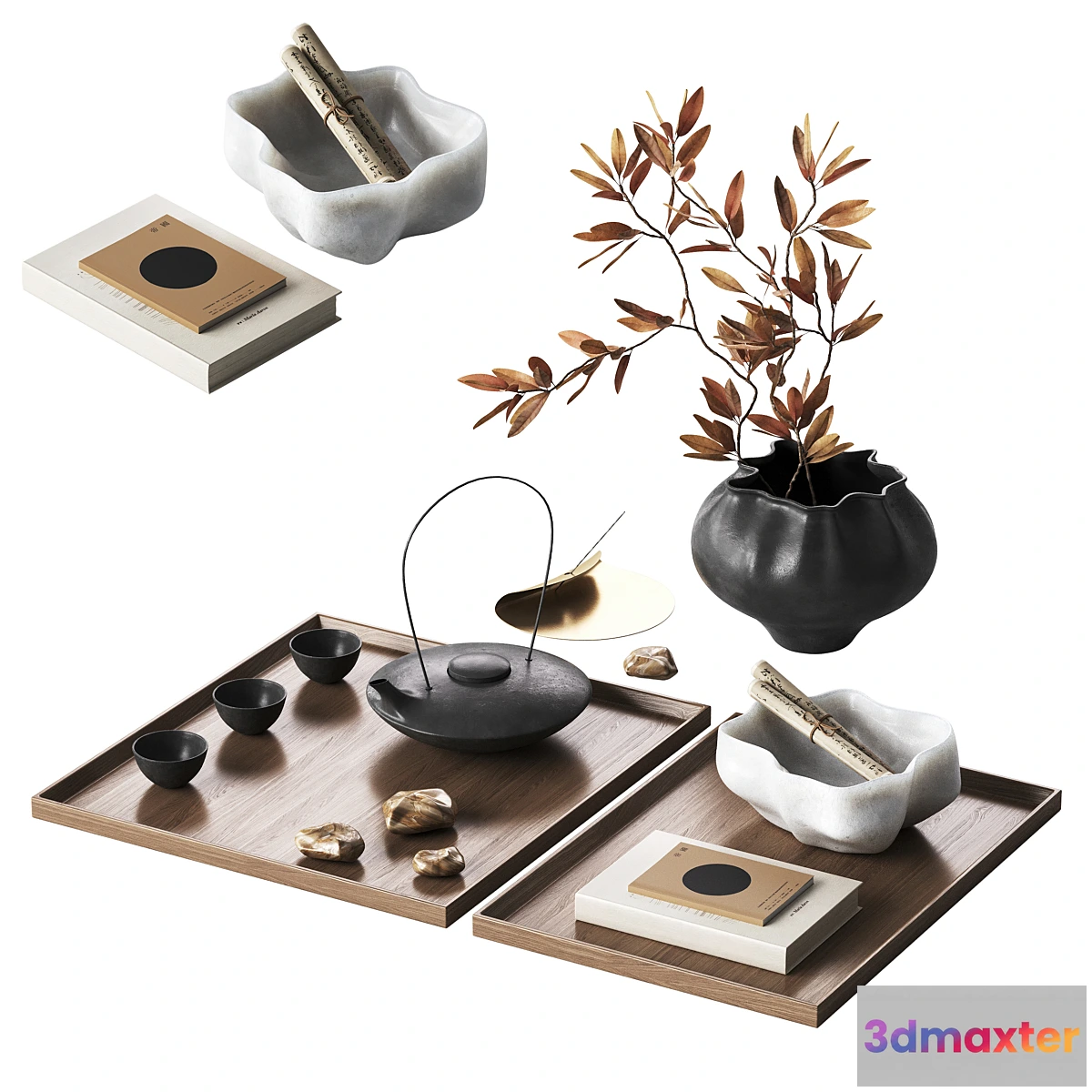 1417710 - Japandi decorative set 2 3D Max