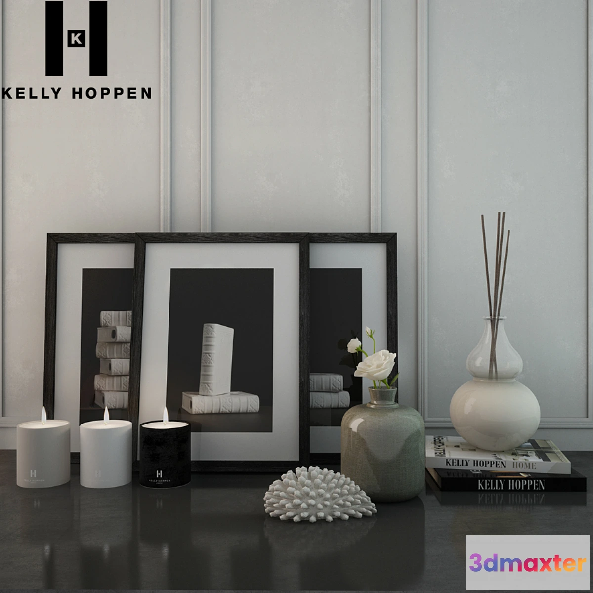 1419814 - Decorative set Kelly Hoppen 3D Max