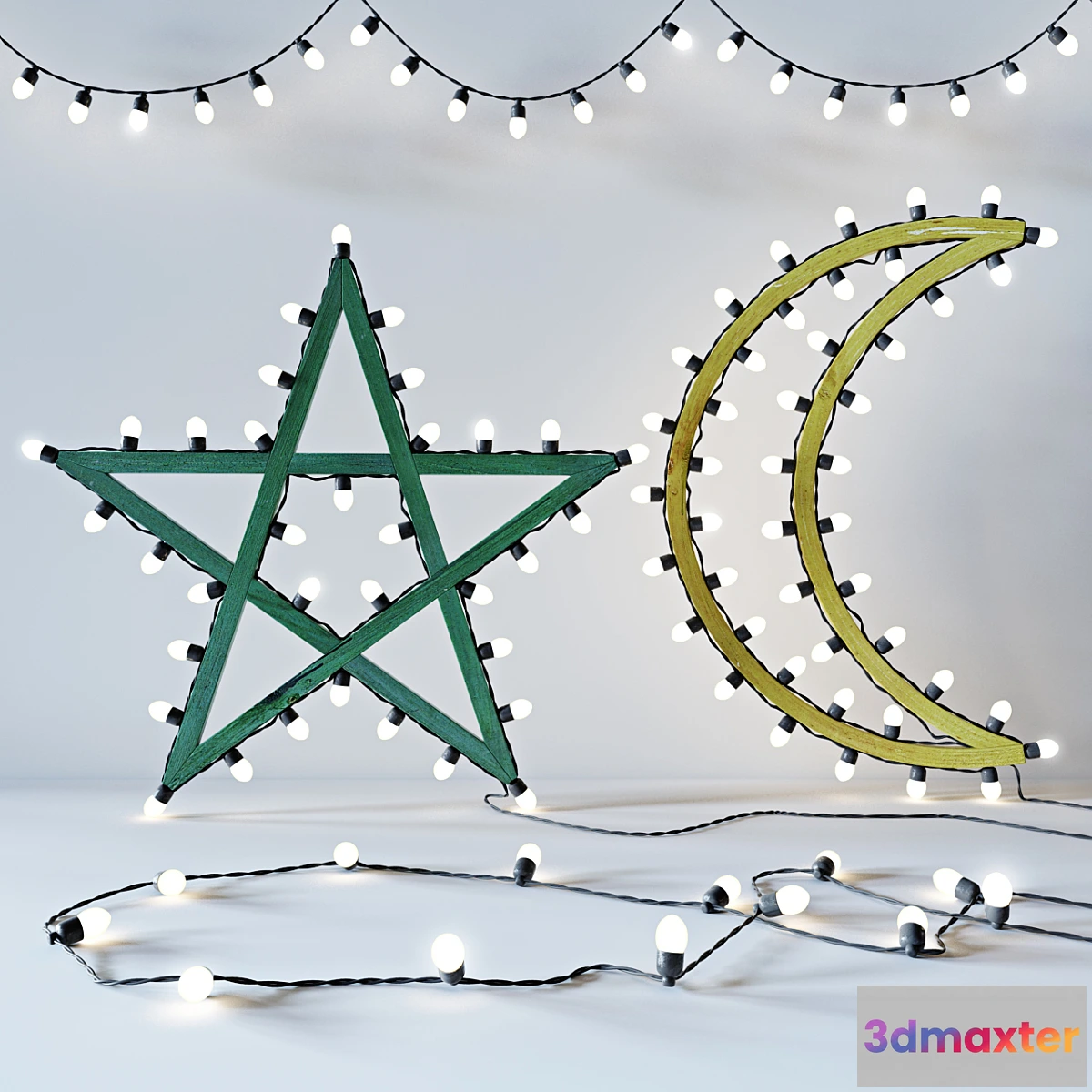 1423734 - Star moon lights 3D Max