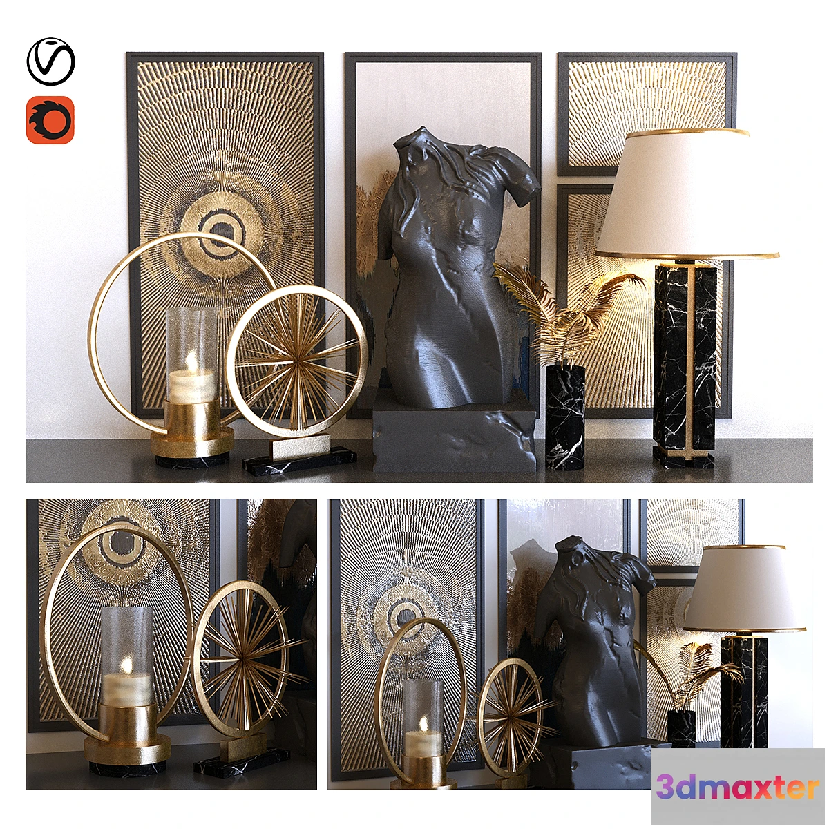 1427202 - decoration set 010 3D Max