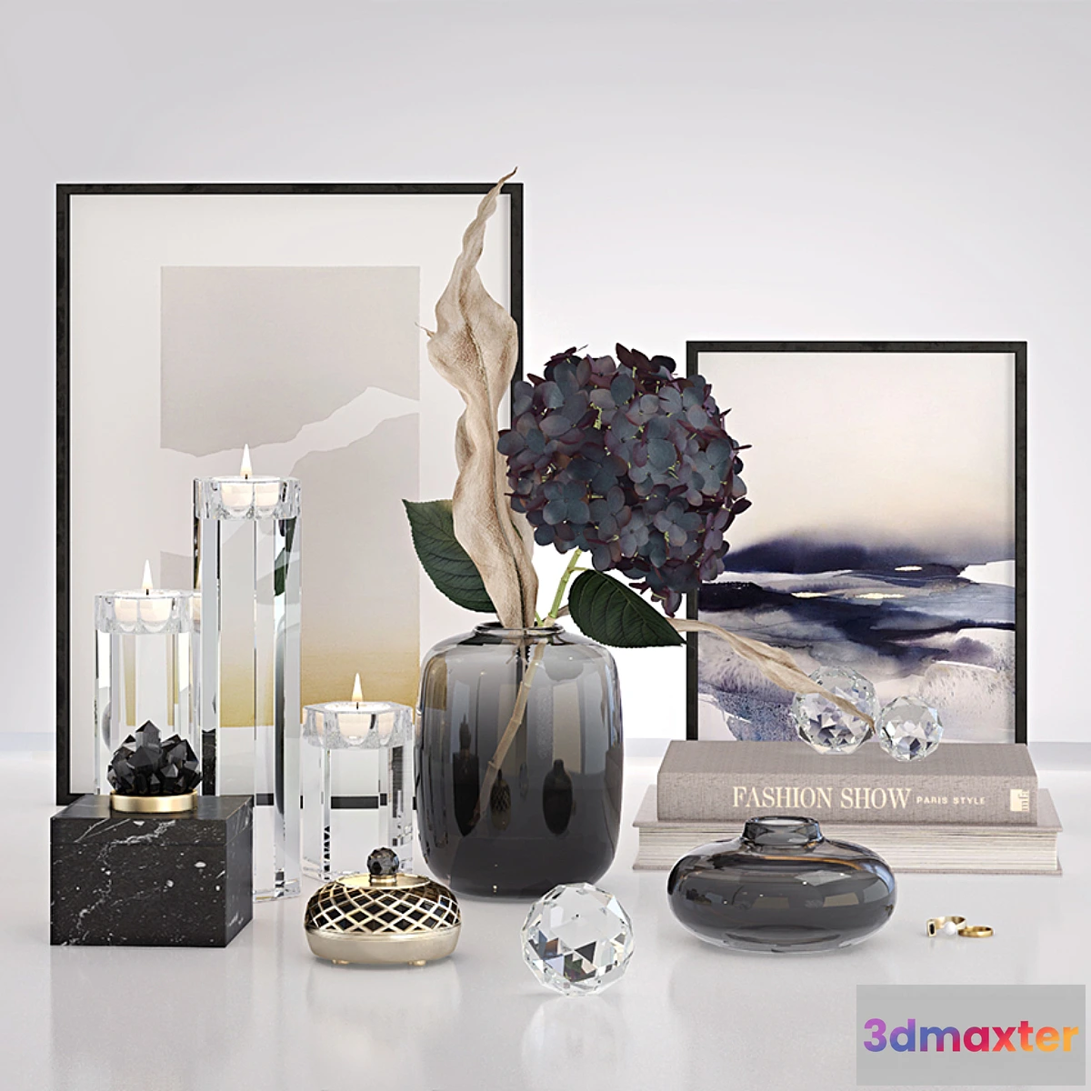 1427452 - Ink flower 3D Max