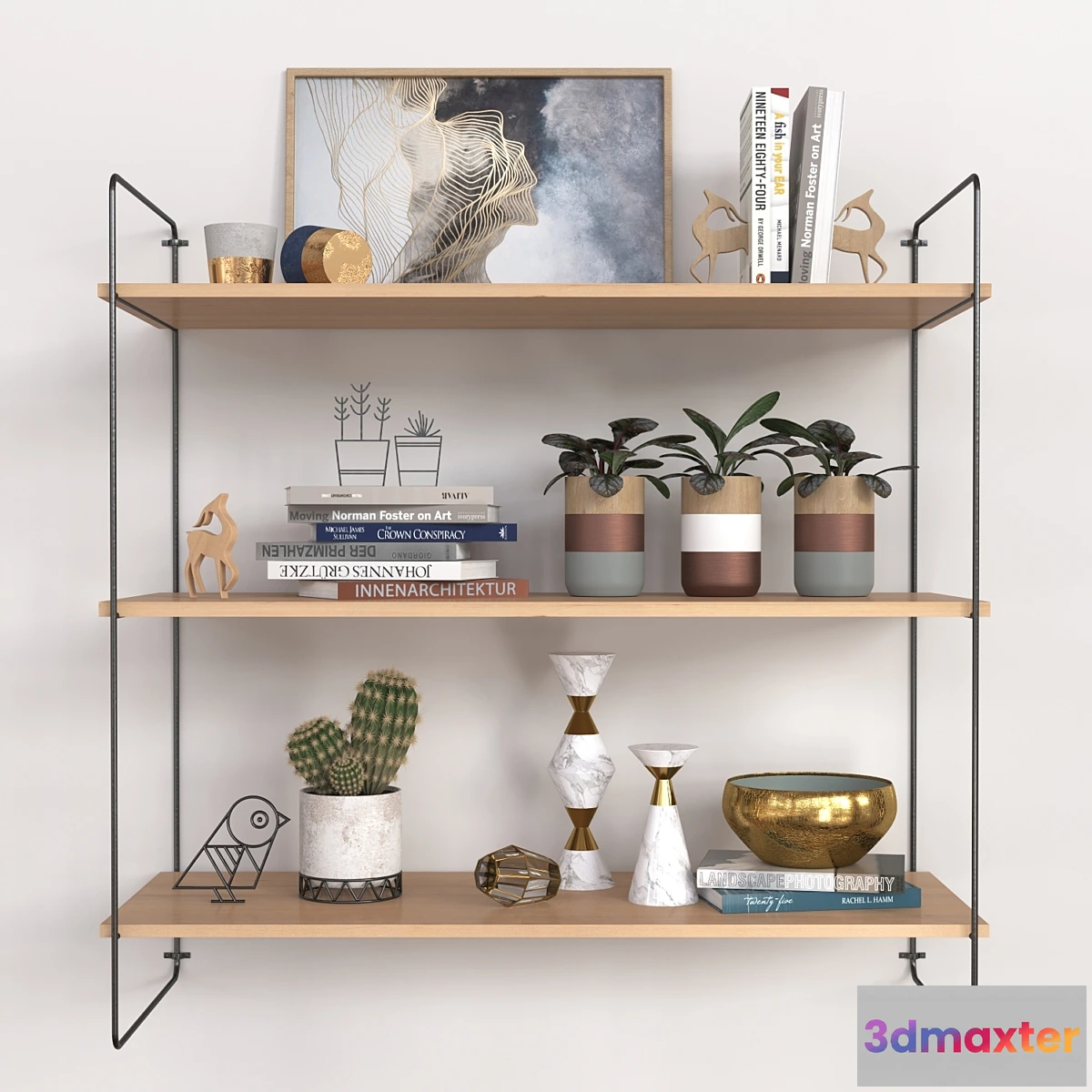 1430364 - A set of shelves 3D Max