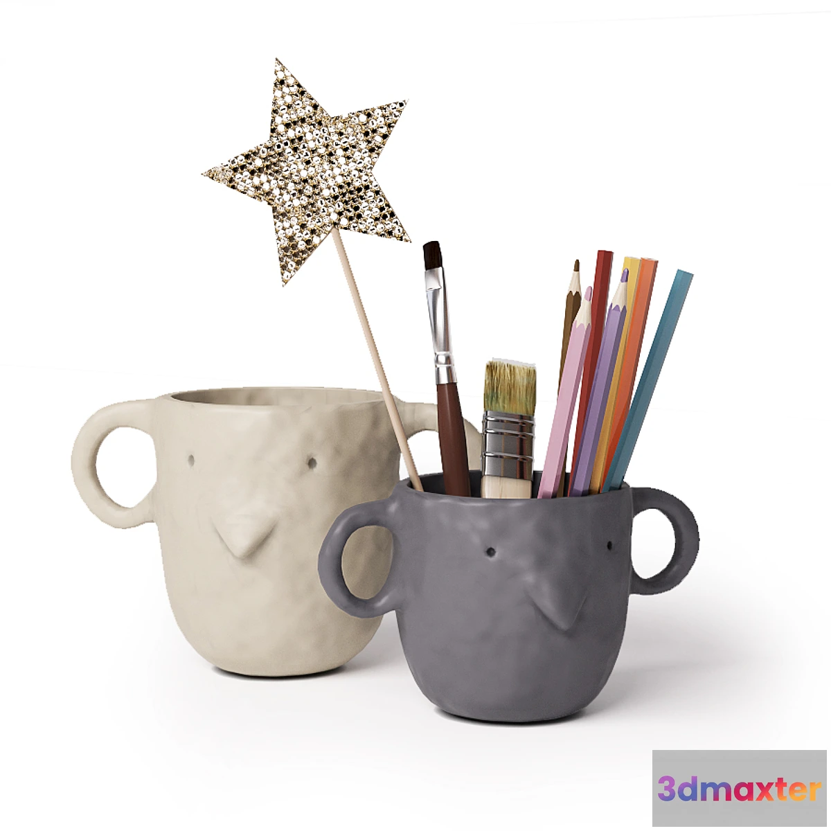 1431602 - Ferm Living - Mus Plant Pot 3D Max