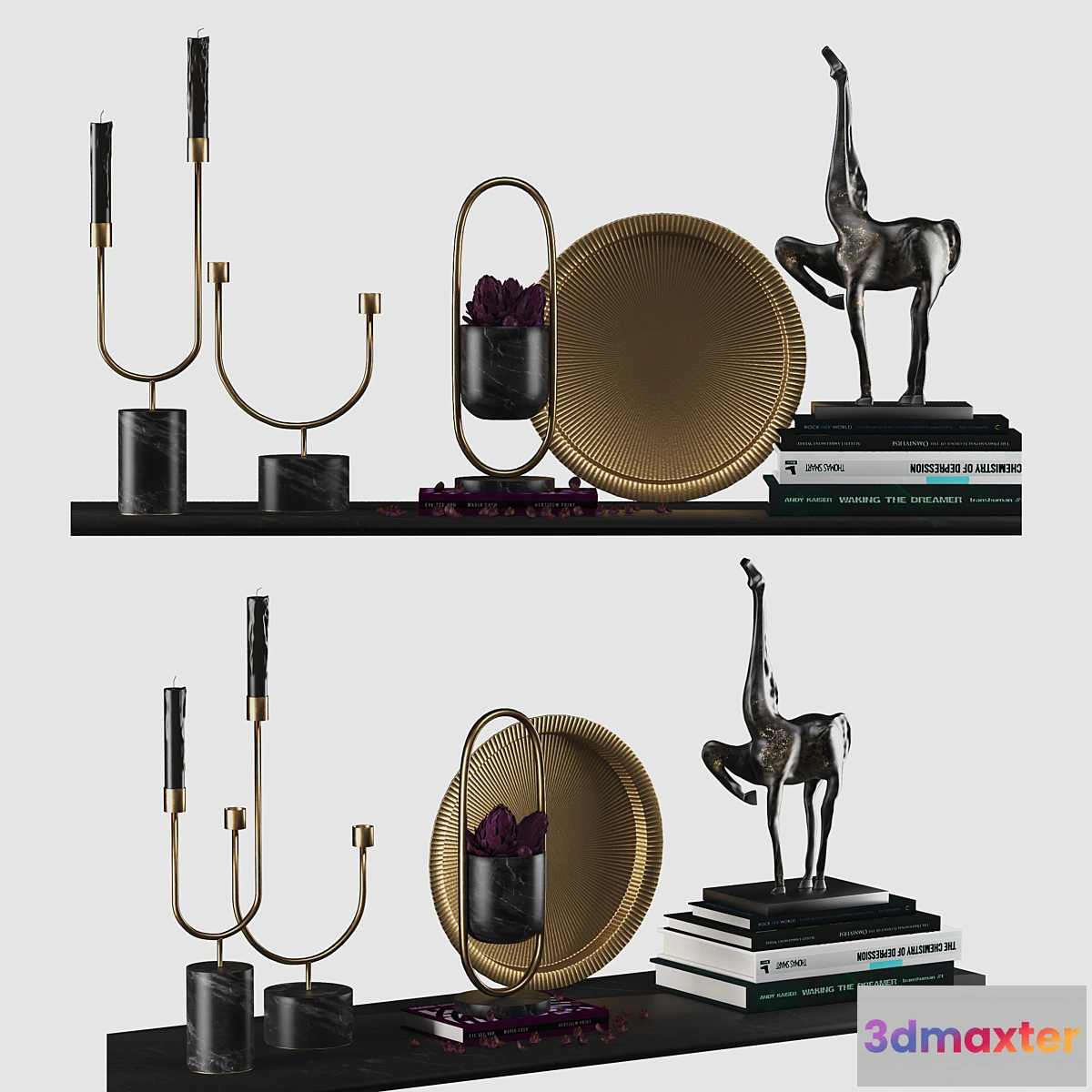 1433304 - Stone Dried Decorative Set 3D Max