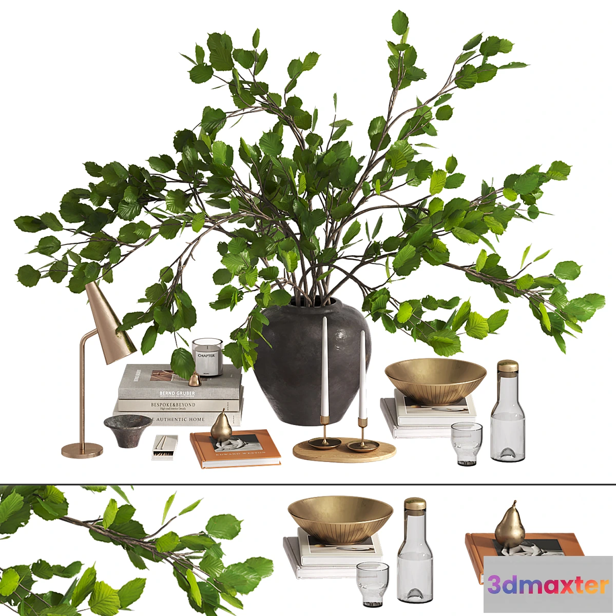 1437918 - Branches bouquet decorative set 3D Max