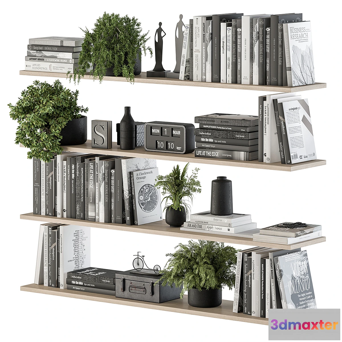 1439228 - Decorative Set on Shelves and Decor objects - Set 11 3D Max