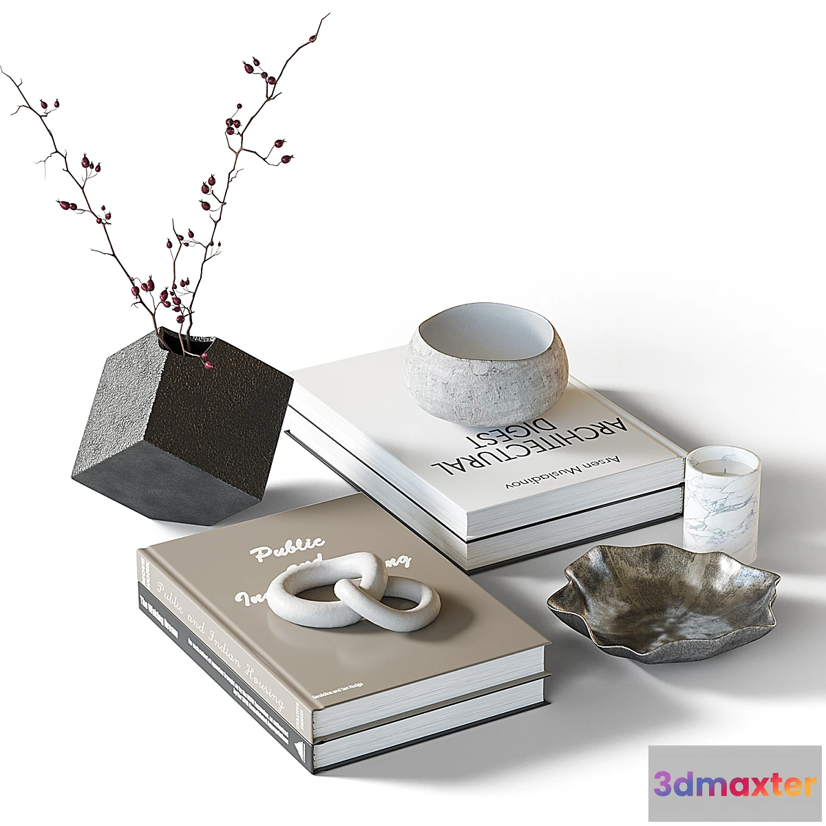 1440968 - Decorative coffee table set 22 3D Max