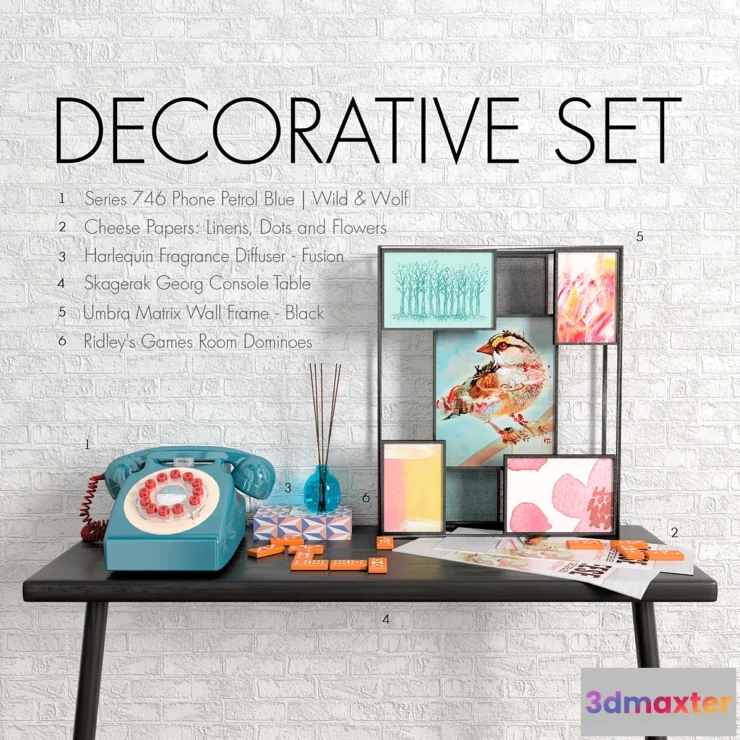 1442388 - WW DECORATIVE SET 3D Max