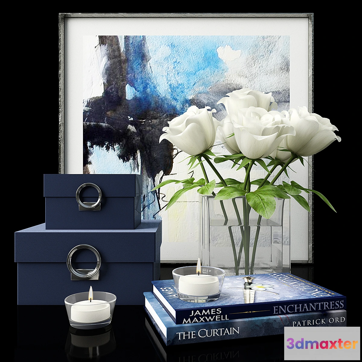 1443364 - Decorative set of 6 3D Max