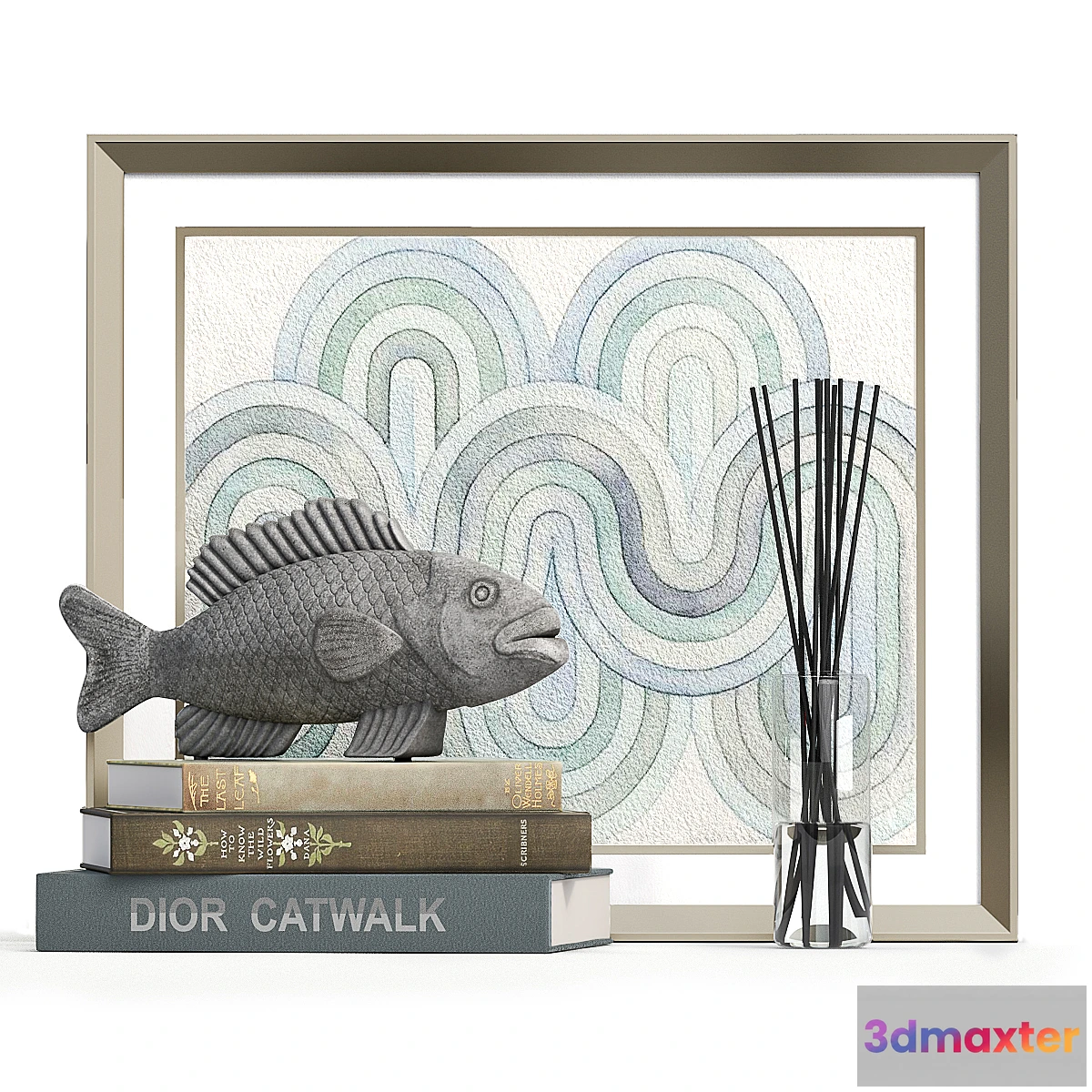 1448770 - Decorative set 6 FISH 3D Max