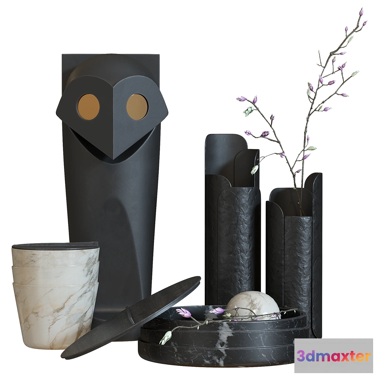 1449200 - Decorative Set Black edition 3D Max