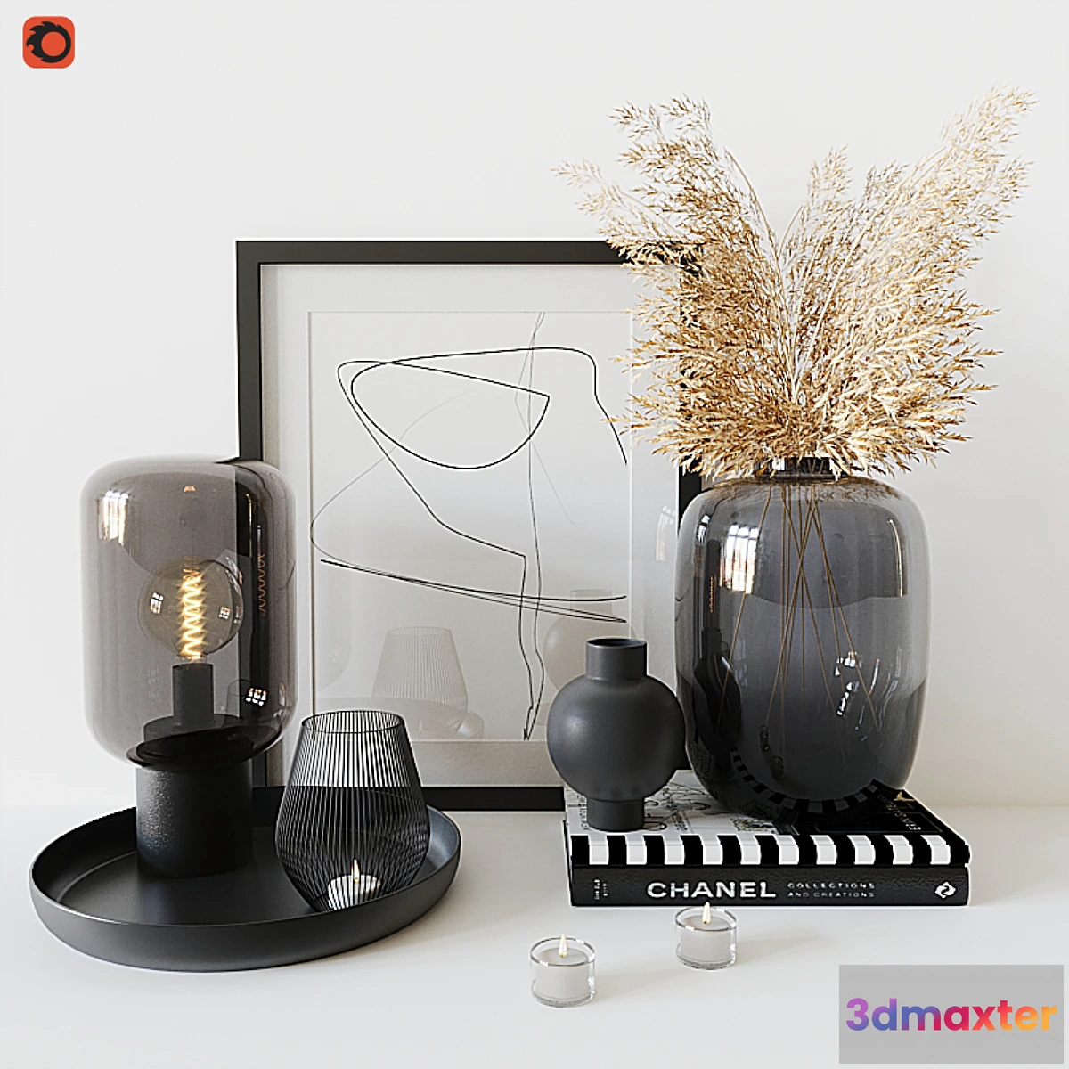 1450568 - Decorative set housewolf 3D Max