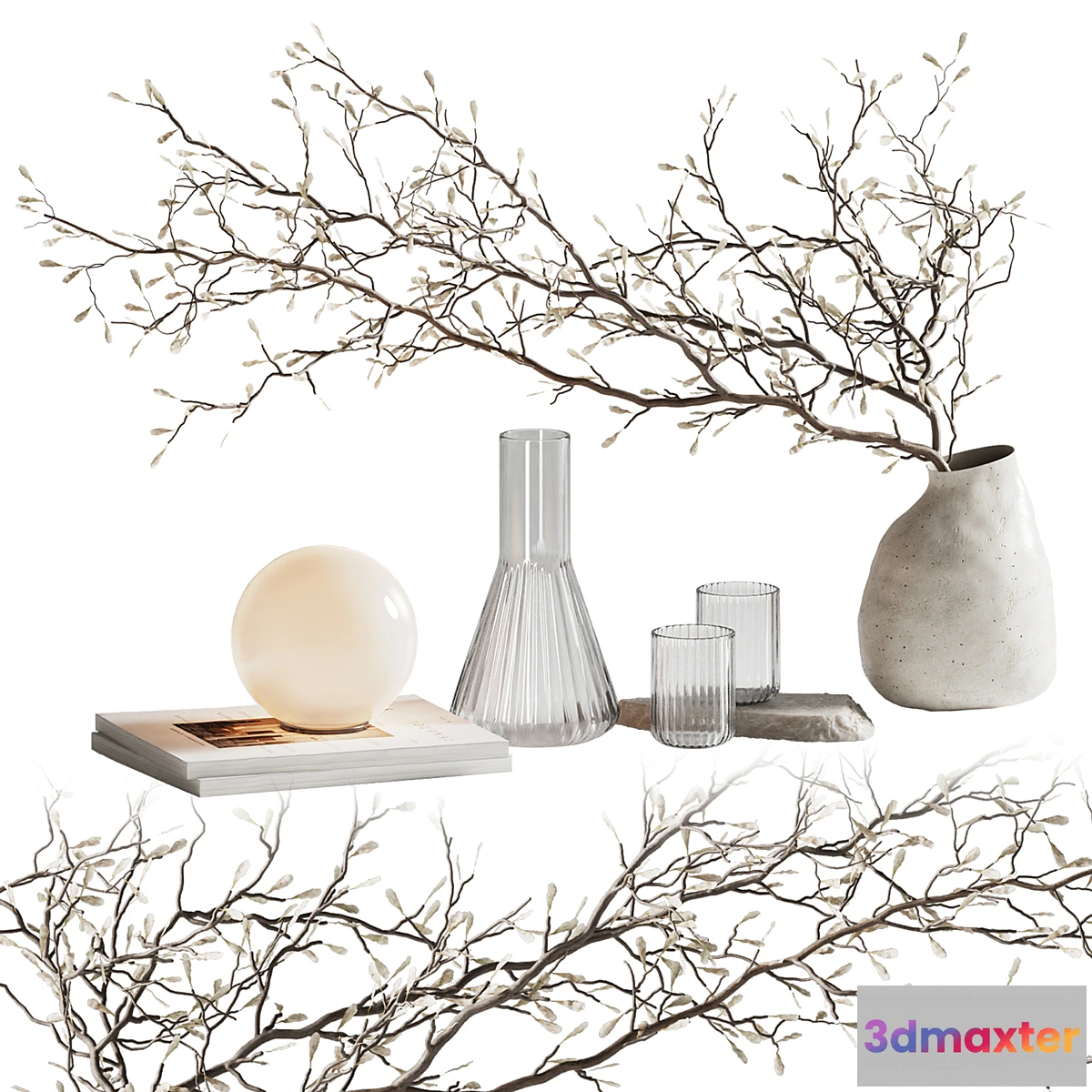 1451114 - Decorative set for coffee table 51 3D Max