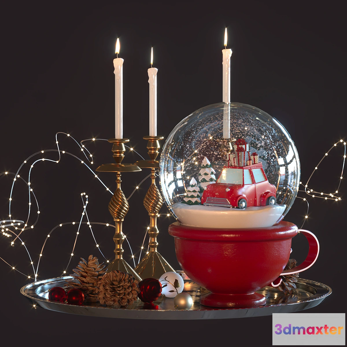 1451998 - snow globe 3D Max