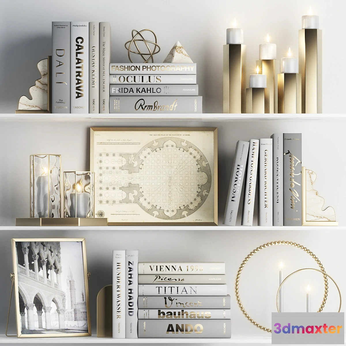 1453492 - DECORATIVE SET 05 (white) 3D Max