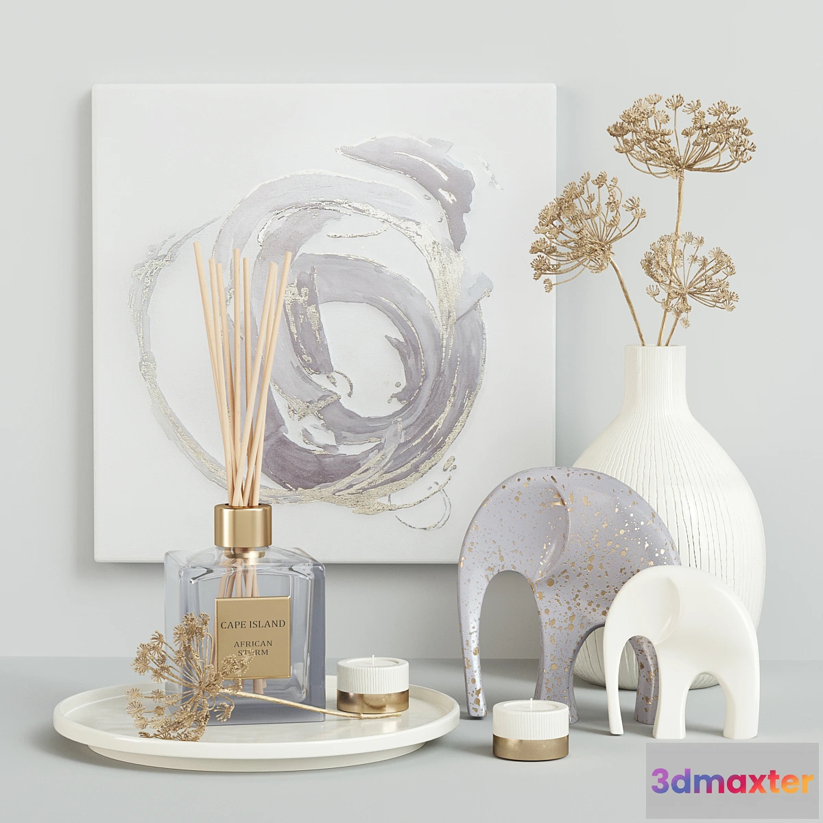 1456076 - Elefante Decor Set 01 3D Max