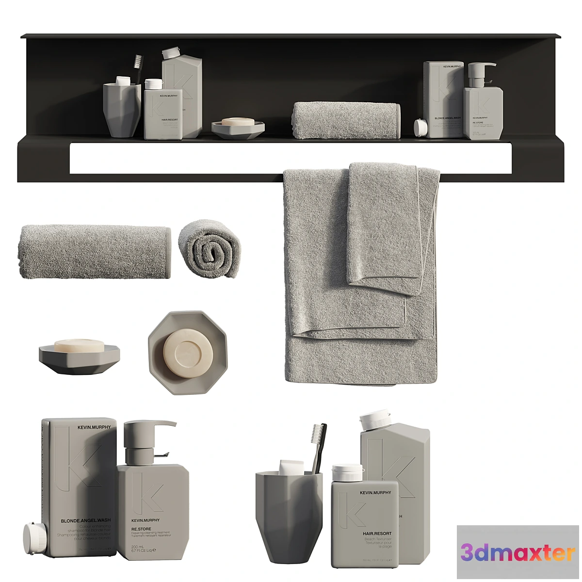 1457564 - Bathroom Decorative Set 3D Max