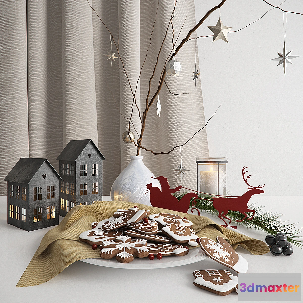 1465928 - Christmas set 3D Max